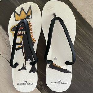 Jean-michel basquiat Tidal flip flops